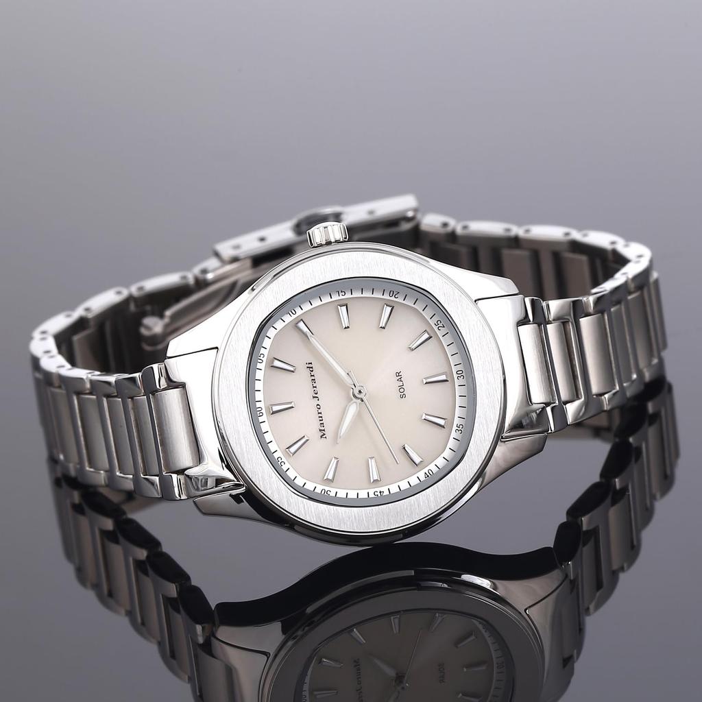 Mauro Geraldi Solar All Stainless 3 ATM Water Women's Watch, Steel, Resistant, MJ054-3