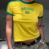Y2K Women's European & American Slim Fit Crop Top: Stylish Summer Streetwear T-Shirt
