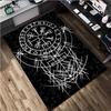 1Pc Viking Runes Print Rug - Home Decoration Carpet For Living Room Bedroom Flooring Computer Chair Area Rug