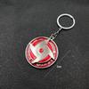 Naruto anime adorable keychain peripheral three magma marleidoscope Sharingan logo rotatable keychain pendant keyring cartoon