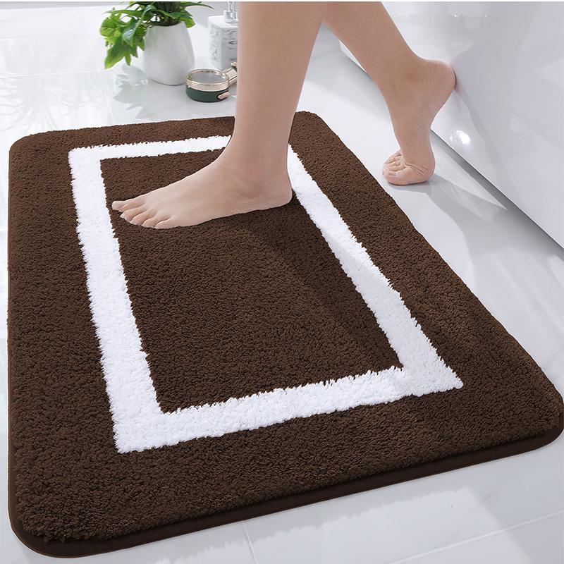 Kitinjoy Absorbent Bath Mat Bathroom Rug Shower Non-Slip Bedroom Wash Carpet Soft Thick Living Room Plush Foot Mat Floor Decor