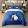 Custom Name Alex Albon 3Pcs Duvet Cover Set Personalized Text Bedding Pillowcases Bedroom
