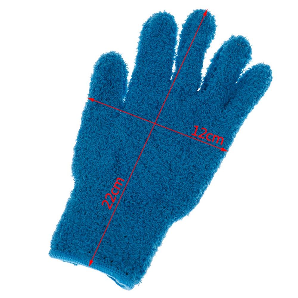 1 pair Reusable Car Care Absorbent Coral Fleece Dust Remover Removal Cleaner Cleaning Glove