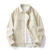 Collar Long Sleeved Shirt for Men, Loose Fitting and Stylish Casual Shirt Jacket