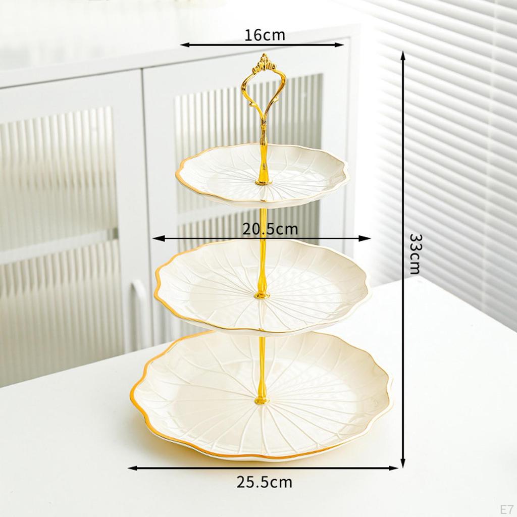 Cupcake-Ständer, Kekstablett, Dessert-, Obst-, Süßigkeiten-Display-Teller, eleganter Kuchen für