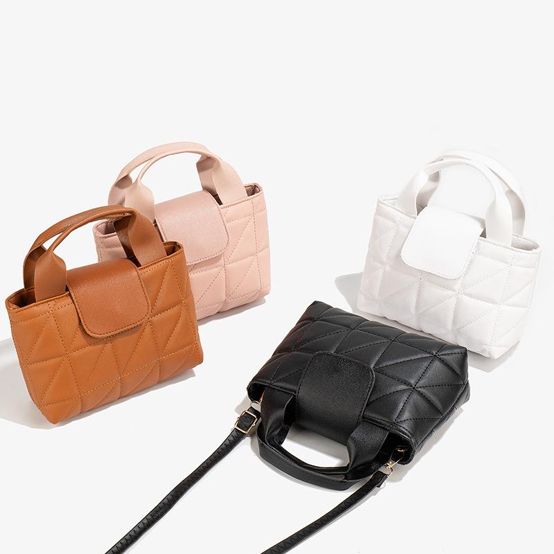 

Embroidered Handheld Basket Style Crossbody Shoulder Bag чёрный
