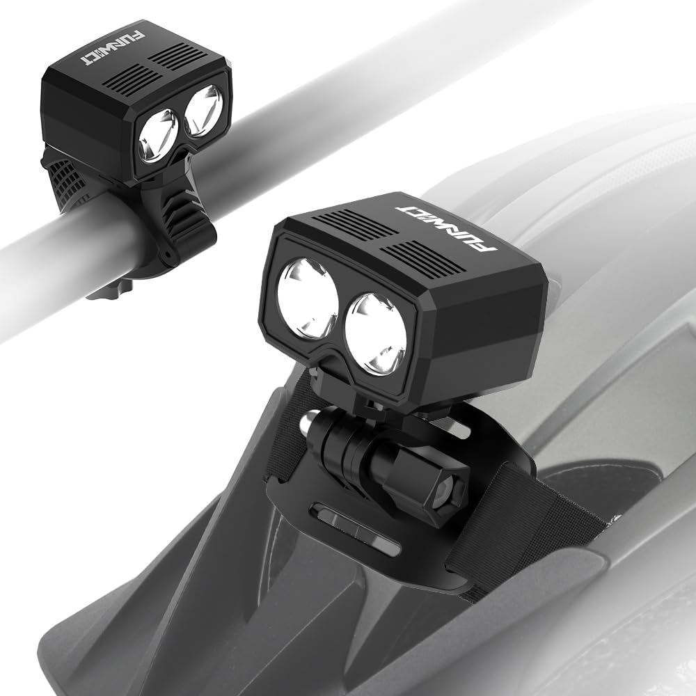 

Helmet Light LED Bike Headlight Rechargeable Bike Helmet Light IP65 Waterproof 1000 Lumens 5 Lighting Modes Bicycle Helmet Light for Cycling Fit Most