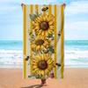 Bohemian Floral Print Summer Beach Towel Quick Dry Lightweight Sandproof Absorbent Towel for Travel Pool Camping Yoga