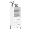 Sideboard White 34.5 X 34 X 90 Cm Particleboard