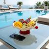 Spherical Handle Fruit Snack Tray Dried Fruit Plate Display Plate Candy Storage Basket  Picnic