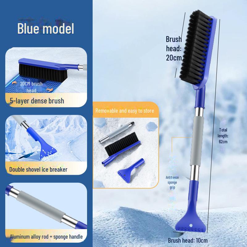 Car Multifunction Snow Removal Shovel and Brush - Winter De-icing Tool with Ice Scraper