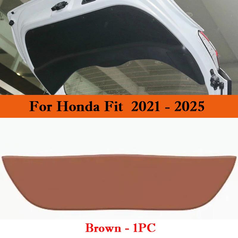 For Honda Fit 2014-2026 Car Trunk Door Anti Kick Pad Tailgate Anti-Scratch Protective Sticker Cargo Liner Interior Accessories