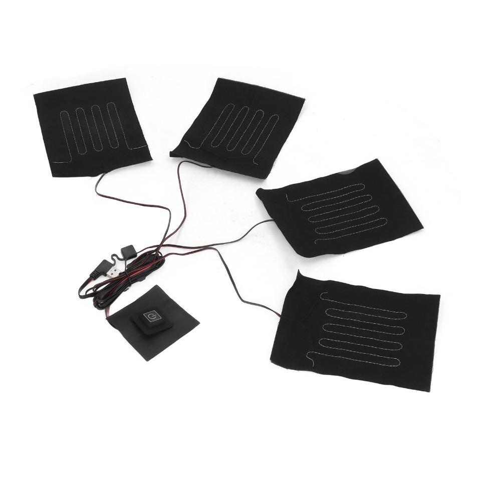 3 Gears Clothes Heating Pad Waterproof Heating Vest Pad Portable Heating Pad Cloth For Jacket Use
