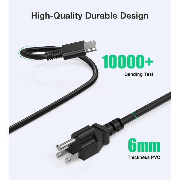 USB C Laptop Charger, 65W Chromebook Charger Compatible with HP Lenovo Dell Asus Acer Samsung Google Chromebook Fast Charger Type C