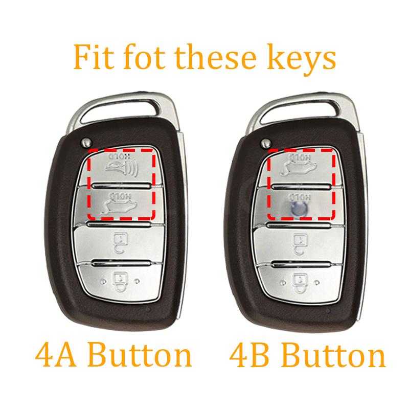 4 Buttons Smart Key Case For Hyundai Creta Ix35 Ix45 I10 I30 I40 Tucson Santa Fe Rena Sonata Elantra TPU Car Cover Accessories