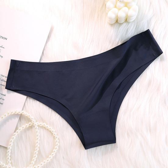 Braguitas para Mujer Sin Costuras Cintura Media Seda de Hielo Buena Transpirabilidad Color Sólido
