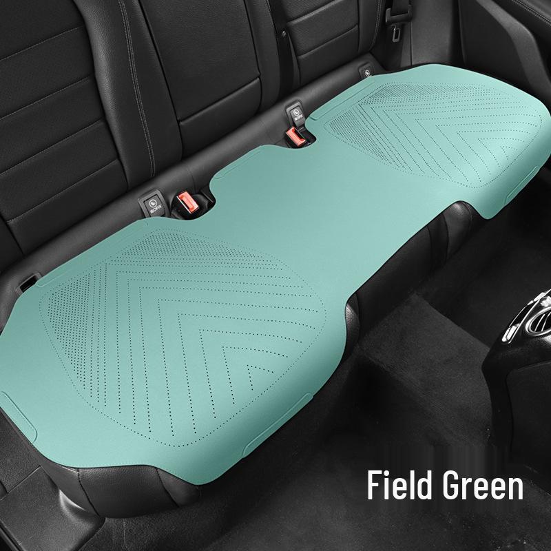 Universal Suede Car Seat Cushion Set - All-Season, Three-Piece, Summer-Ready, Thin Cushion with Lumbar Support.