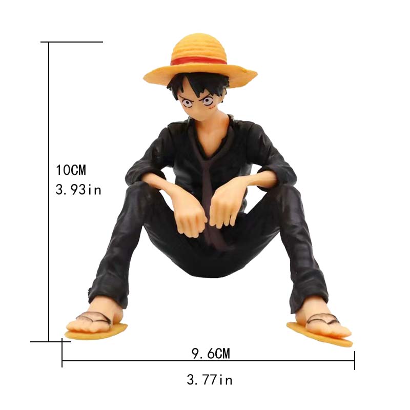 One Piece Anime Figure Luffy Sitting Position Action Figure Pvc Model Collection Statue Figurine Doll Toy For Birthday Gift