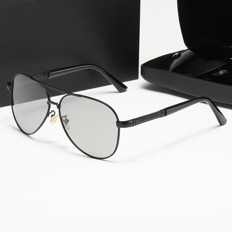 Polarized Sunglasses Men'S Driving Day And Night Fishing Anti-Uv Sunglasses Toads