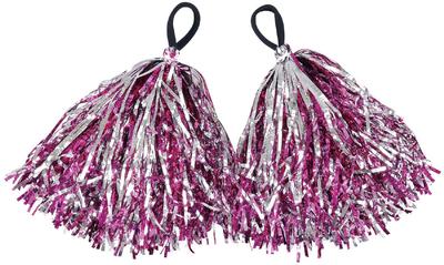 Artec Floating Hand Free Pom Pom Pink Silver Dance Sports