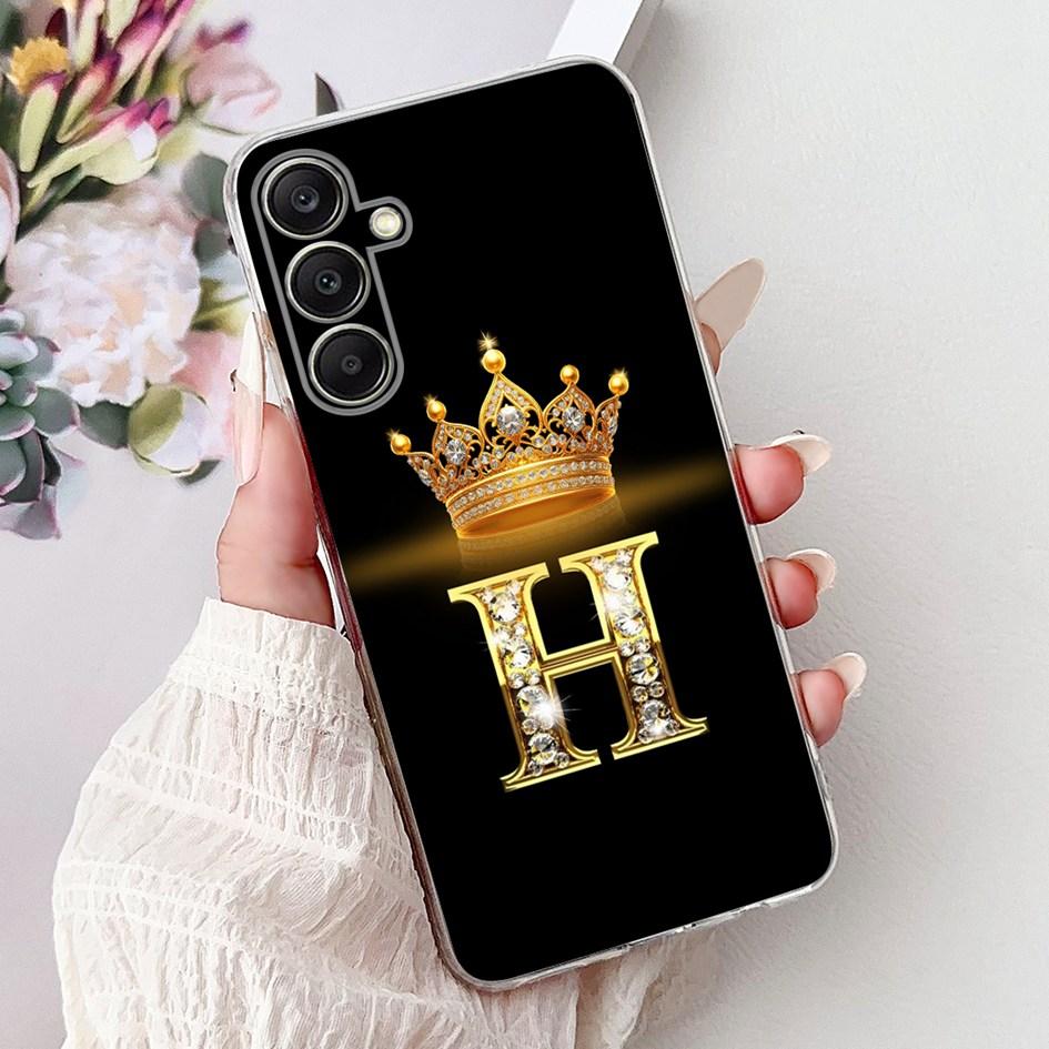 Case For Samsung Galaxy A15 A25 A35 A55 5G Phone Cover Cute Letters Clear Soft Silicone Cases For Samsung A25 5G SM-A256B Bumper