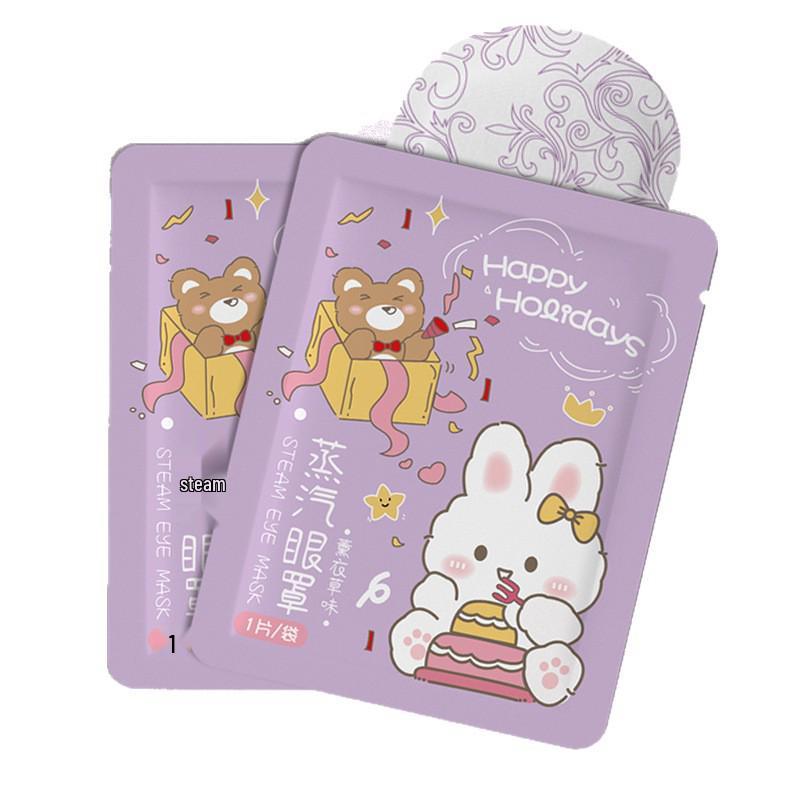 Animowana maseczka na oczy Steam: Łagodzi zmęczenie oczu, Zapewnia stałe ciepło do snu i ochrony oczu.