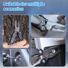 Stainless Steel Camping Multitool Folding Pliers & Knife Design Portable Outdoor Survival Gear for Hiking & Emergency Situations