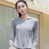 Women's Hooded Zip Up Jacket Slim Fit Sun Protection Top Solid Color Long Sleeve UPF50+ Ice Silk Breathable Outdoor Sports Sun Shirt