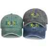 Sun Hat With "BRAZIL" "VAMOS BRASIL" Flag Printed , Adjustable Baseball Hat Fashion Solid Color Sporting Leisure Dad Hat