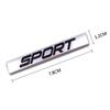 Sport Logo Square Bar Zinc Alloy Car Styling Emblem Badge Auto Refitting 3D Sticker Decal for VW New Jetta Bora Lavida Honda