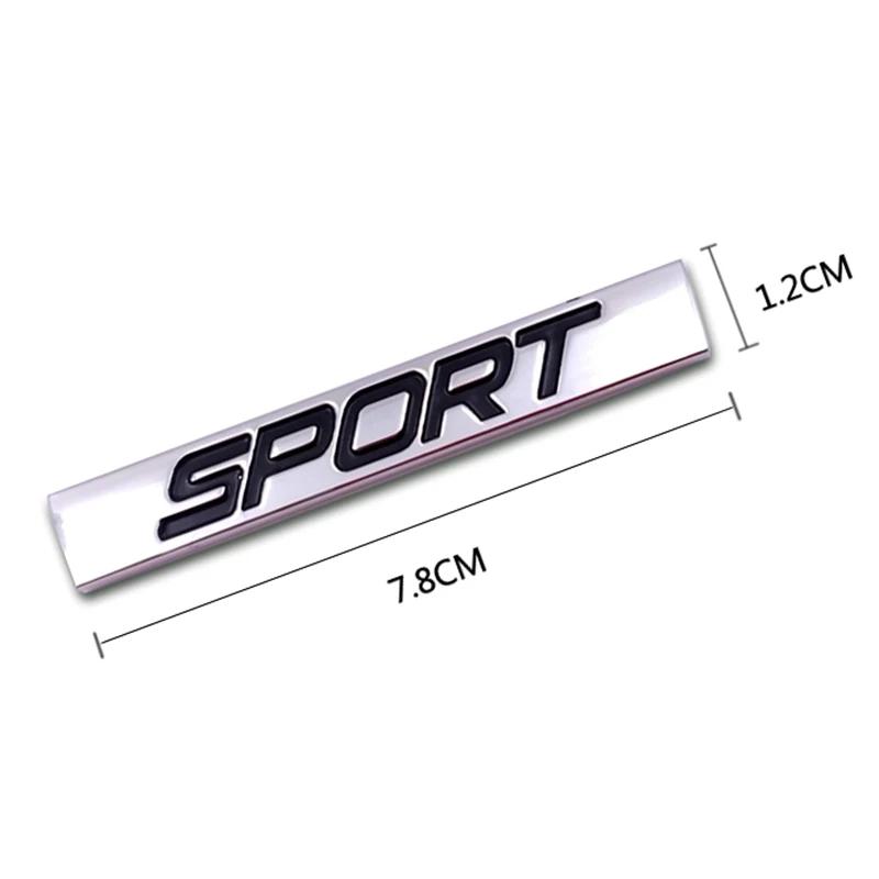 Sport Logo Square Bar Zinc Alloy Car Styling Emblem Badge Auto Refitting 3D Sticker Decal for VW New Jetta Bora Lavida Honda