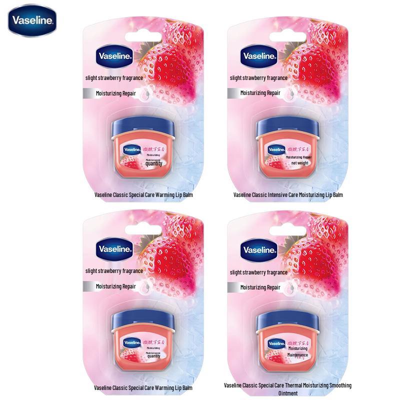 Vaseline Classic Strawberry Lip Balm 4-Pack