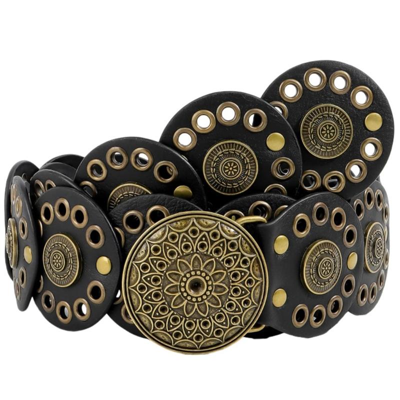 

Girls Unique Waist Belt for Daily Costume Jewelry Waist Body Jewelry for Party Jeans Belt Cowboy Chain M чорний