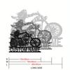 Custom Motorcyclist Metal Wall Art Personalized Name Farmhouse Porch Patio Gift Motorcycle Fan