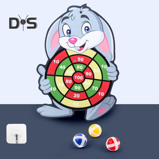 Țintă cu Animale pentru Copii Minge Lipicioasă Sigură Distracție în Interior/Exterior Joc de Coordonare Concentrare Jucărie Cadou pentru Petrecere în Familie