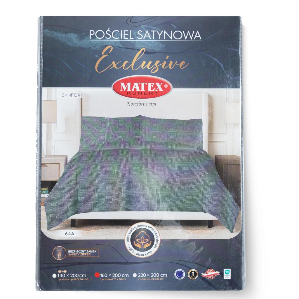 Exclusive satin bedding (160x200-1,70x80-2) matex