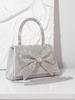 2024 Luxurious Rhinestone Bow Evening Bag - European & American Bridal Clutch