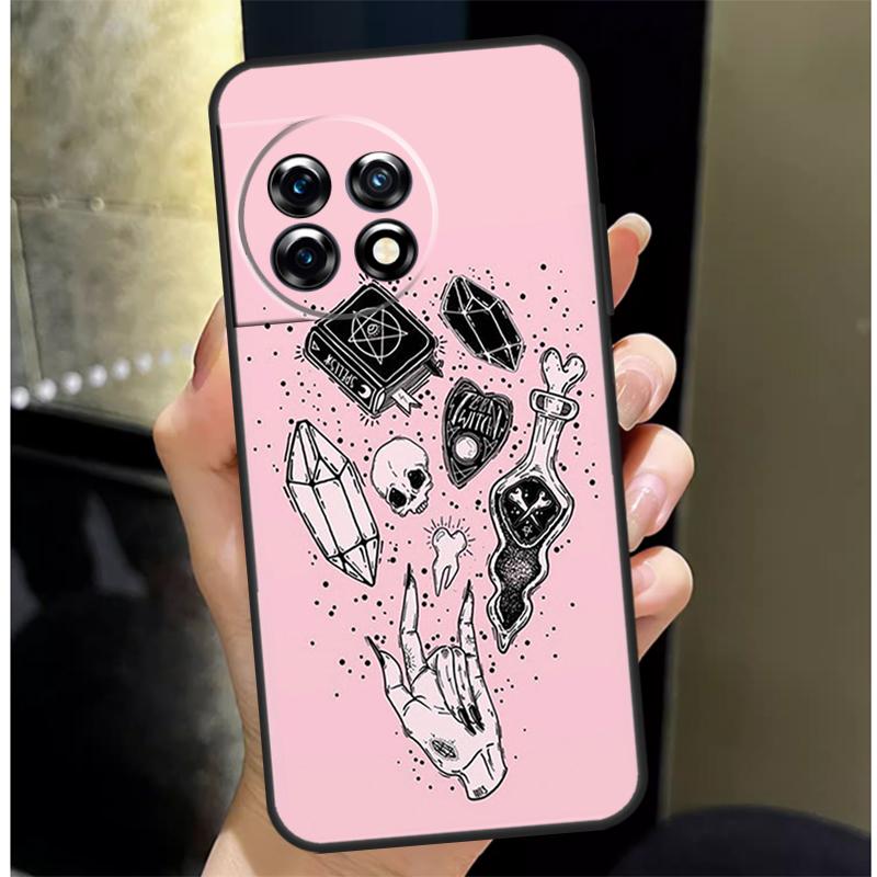 Witchcraft Occult Pentagram Cover For OnePlus Nord CE 4 2 3 Lite N10 N20 N30 OnePlus 13 12 11 10 Pro 10T 8T 12R 13R Case