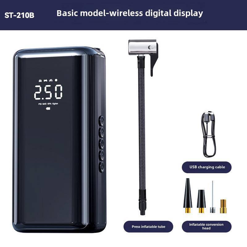 

Портативный электрический насос для шин автомобиля - беспроводной воздушный компрессор Type-c charging model