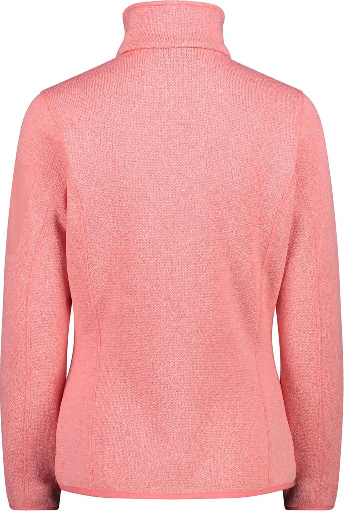 Куртка CMP Woman Fleece Jacket (3H14746) Damen schwere Fleecejacke Knit-Tech Meliert (3H14746) pesca/gesso