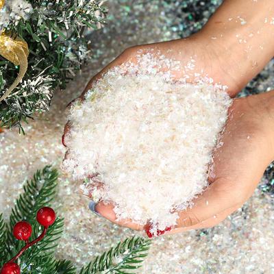 600/200g Artificial Snow Powder Christmas White Colorful Fluffy Fake Snowflakes Snowpowder Xmas Tree Winter Scene Party Decor