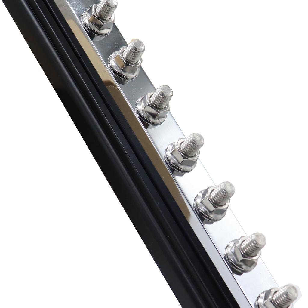 Bloco de Distribuição de Energia de Barra de Barramento de Cobre de Alta Resistência 600A 8xM10 (3/8 ") Terminais com Tampa Barra de Barramento de Bateria para Carro Caminhão Barco