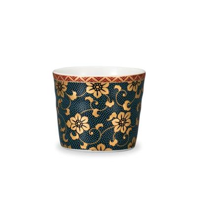 Kutani Ware Iwataya Soba Blue Clematis Design Cup, AP8-0428