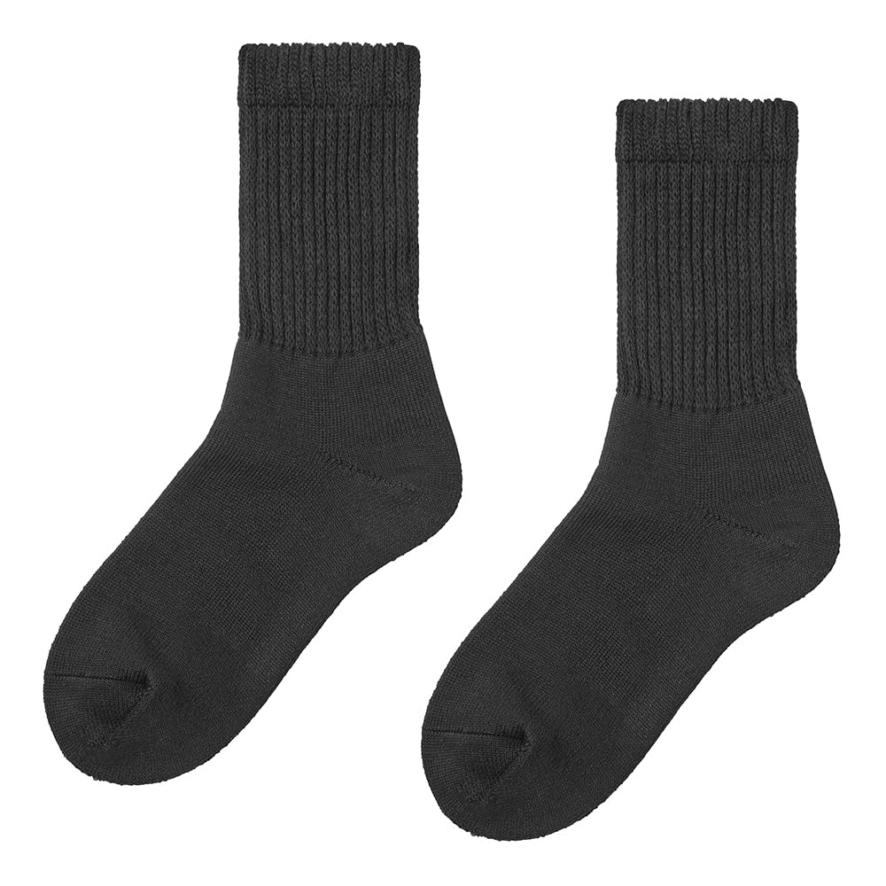 

Gunze AGY602 Fire Acedron Warm Full Pile Black Women s Socks, Moisture-Wicking, Heat-Generating, 3-Layer, Knit, Deodorizing, чёрный