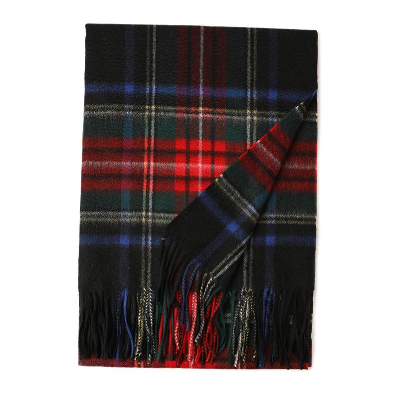 

Новая кашемировая клетчатая большая шаль, теплый осенне-зимний шотландский клетчатый мужской и женский шарф