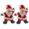 Yousheng Christmas Ornaments 2D Acrylic Snowman Santa Claus Hanging Ornament with Stitching Texture for Winter Holiday Tree Decor