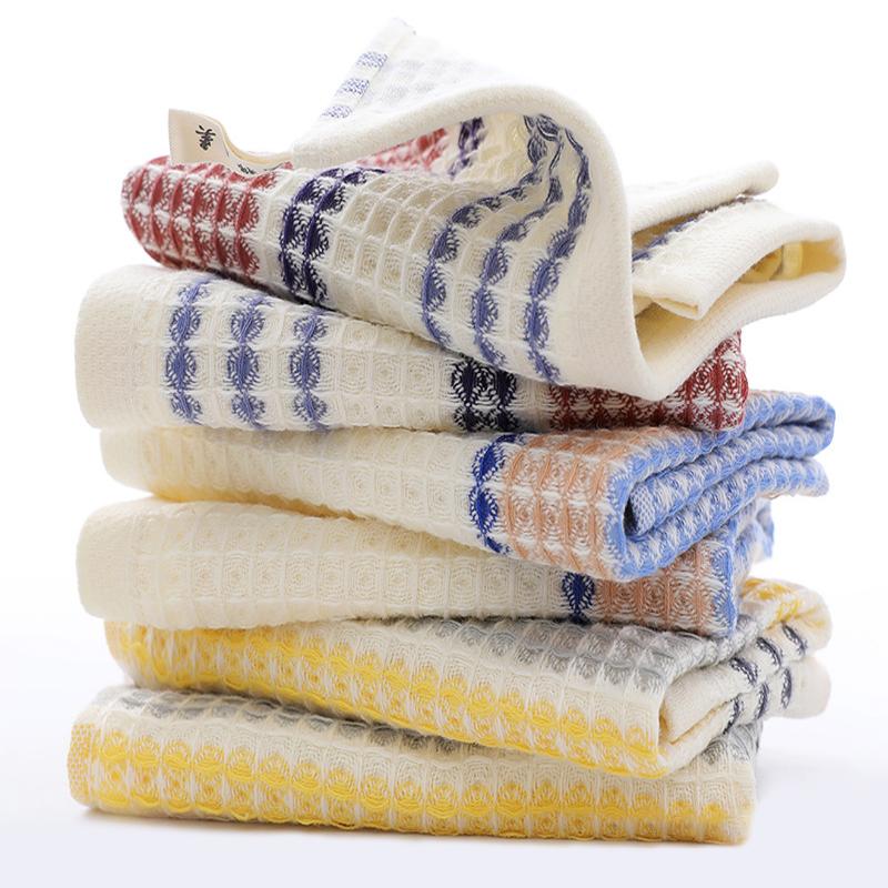 70x140cm Pure Cotton Thickened Household Towel Not Falling Off Soft Absorbent Adult Towel Colorful Striped Adult Bath Towel