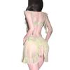 Sexy underwear, sexy mesh lace, hollowed-out suspender skirt, creamy backless, pure desire tulle abstinence skirt