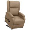 Day and Night - Day and Night Liftable Massage Chair In Cappuccino-Colored Synthetic Leather