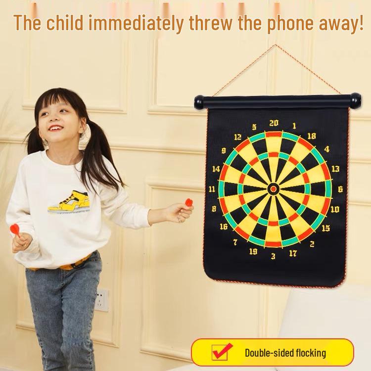 Magnetic Dartboard Set for Kids - 17-inch Indoor Target with Magnetic Darts for Professional Competition 12 darts only